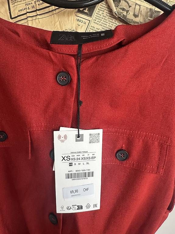 Zara Tute: Overall Leinenmischung Zara – Nuovo e nell'imballaggio originale da Rotkreuz venduto da Mini_mela33 3