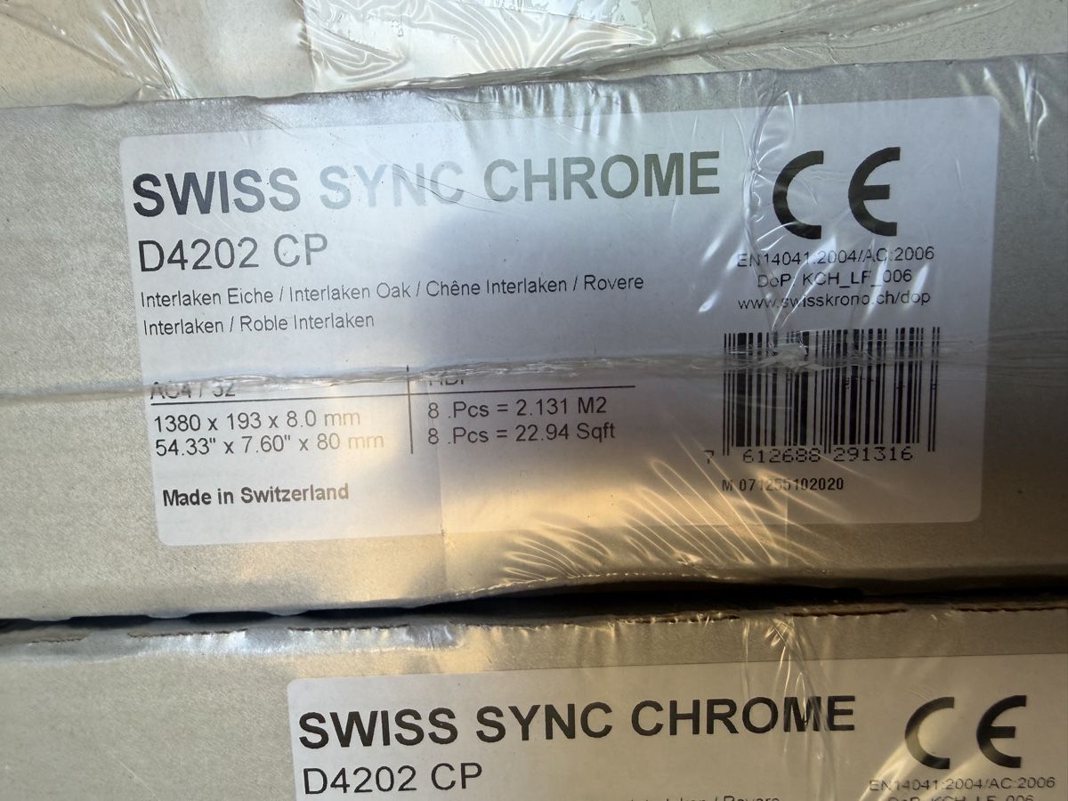 Bodenbeläge: Laminat Krono Swiss – Neu und originalverpackt aus Schöftland von Renovo 2