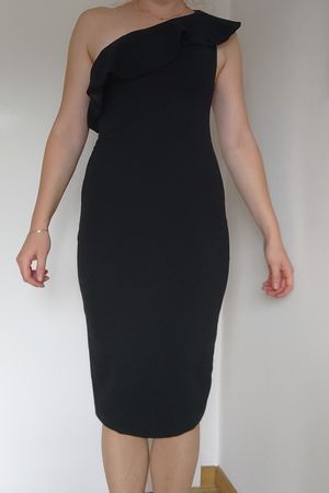 Schwarzes Kleid Gr. 36 one shoulder