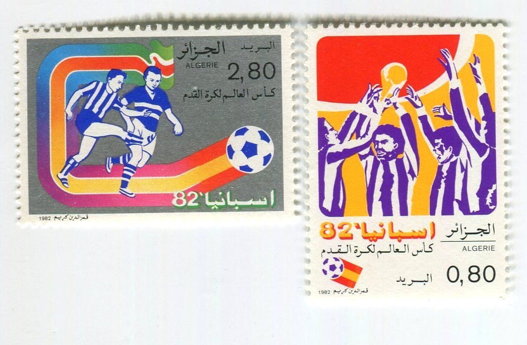 Tutti i francobolli: Briefmarken "Fussball". Algerien. – Nuovo e nell'imballaggio originale da Basel venduto da Butsch5