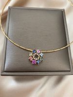 Saphir Anhänger  /18k Gold/ Diamanten