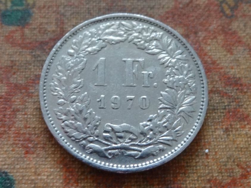 Tutti le monete: 1 Fr. 1970 – Usato da Romanel-sur-Lausanne venduto da Swift13