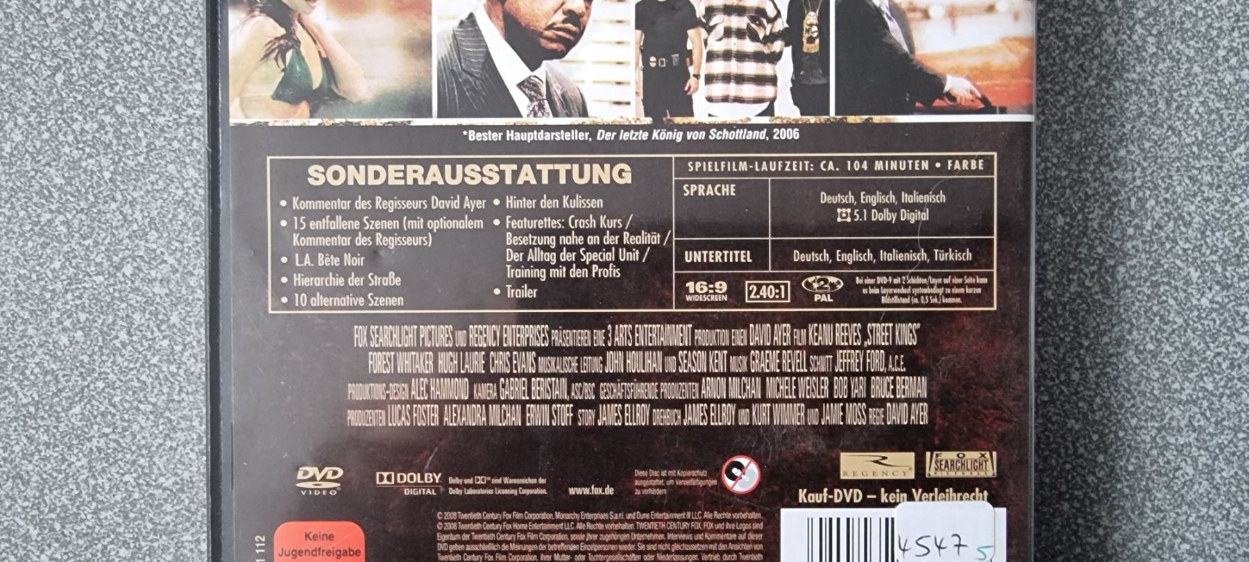 Tutti i DVDs: DVD Street Kings - Keanu Reeves – Usato da Oetwil am See venduto da fineli2 1