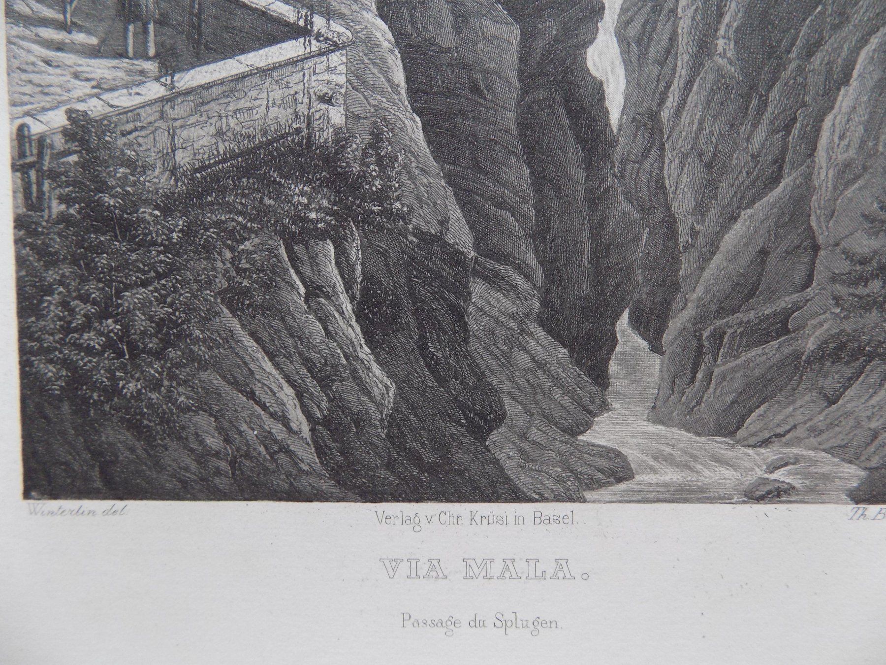 Stiche: Via Mala Aquatinta von Winterlin – Gebraucht aus Risch von Rischli15 3