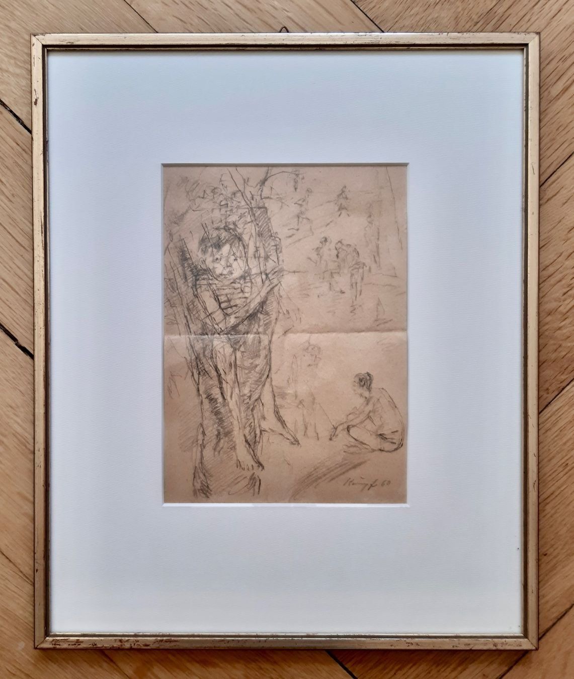 Tableaux: Original Skizze Max Kämpf Basel – D'occasion à Basel par Kaffee_und_Kunst