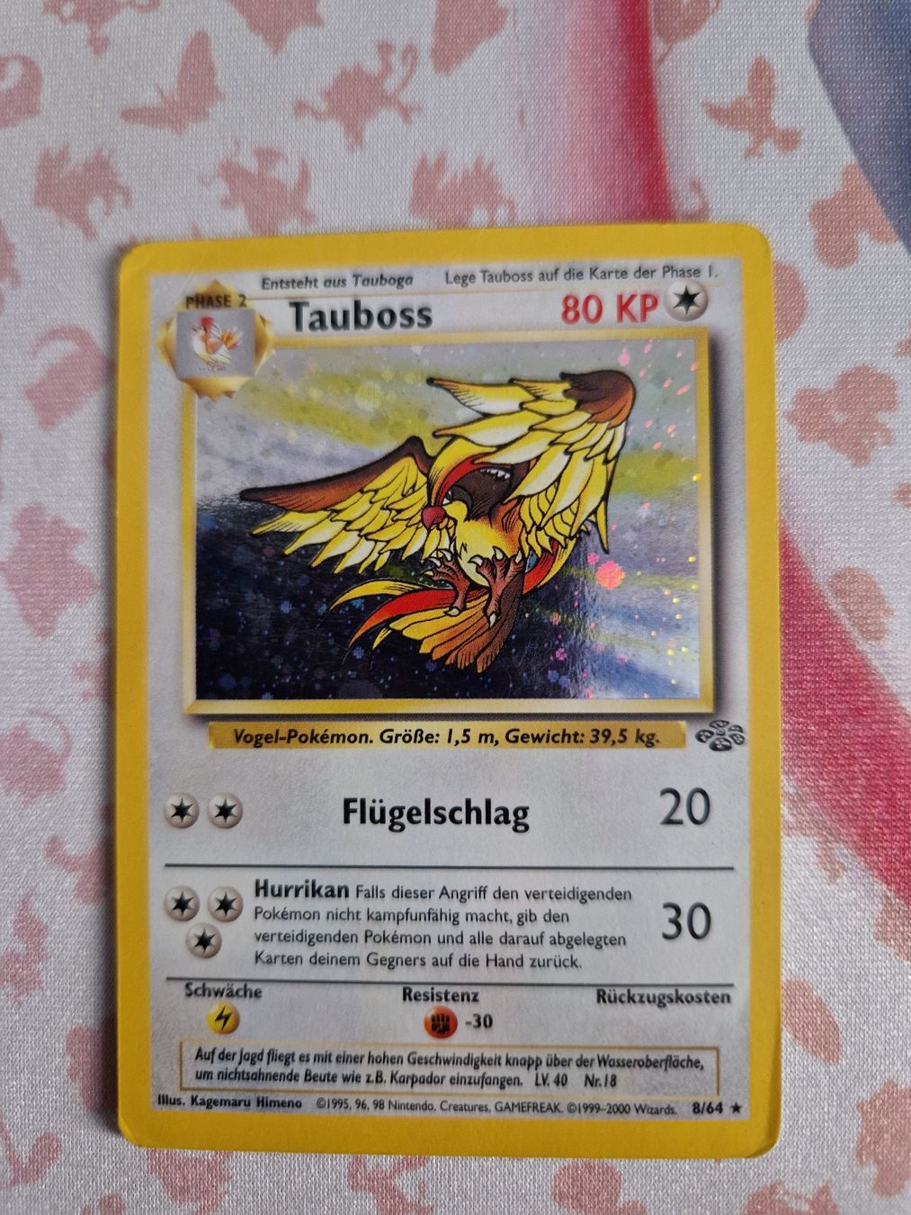 Pokémon Sammelbilder & Trading cards: Tauboss DE jungle holo – Gebraucht aus Wangen b. Olten von shlem