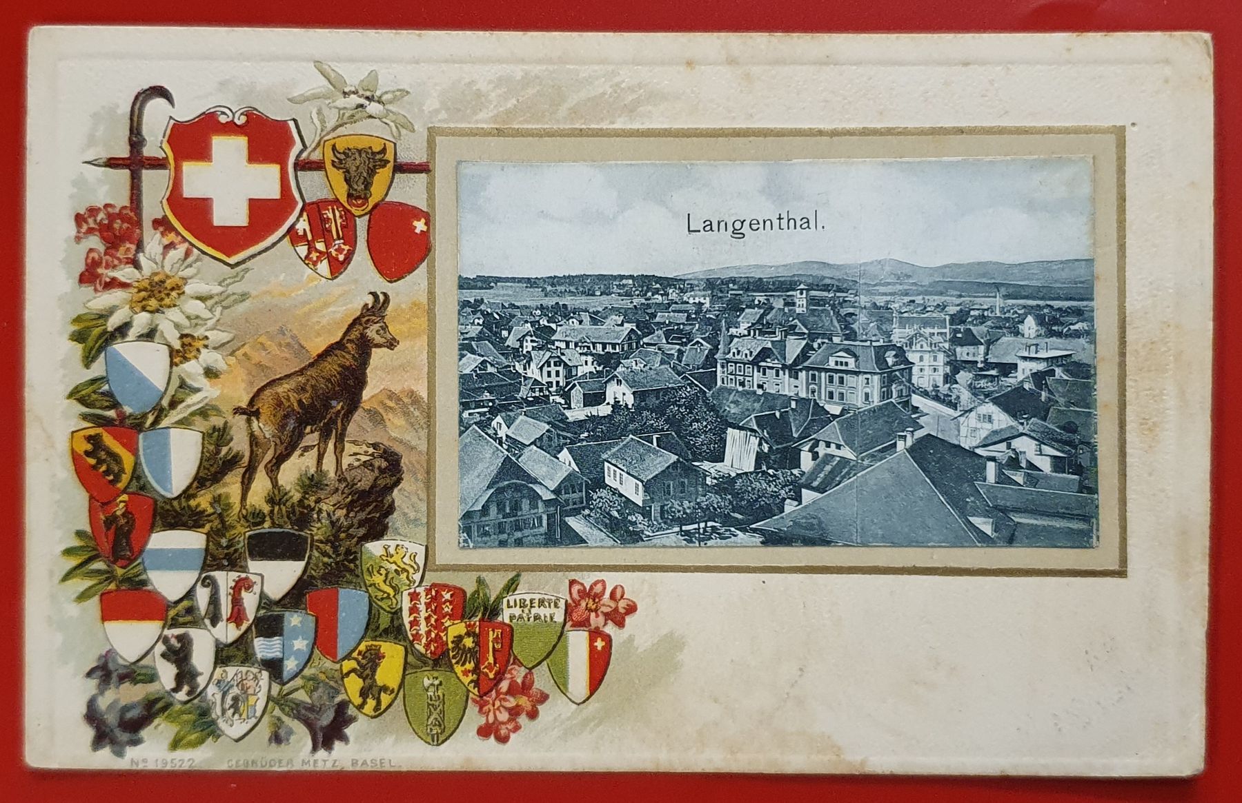 Cartoline postali: Prägekarte Langenthal 1906 – Usato da Kreuzlingen venduto da Rschweiz1