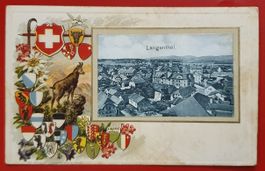 Prägekarte Langenthal 1906