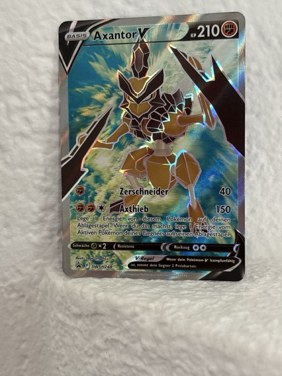 Pokémon Carte collezionabili: Pokémon Axantor V SWSH248 DE – Usato da Knonau venduto da nat_7csw