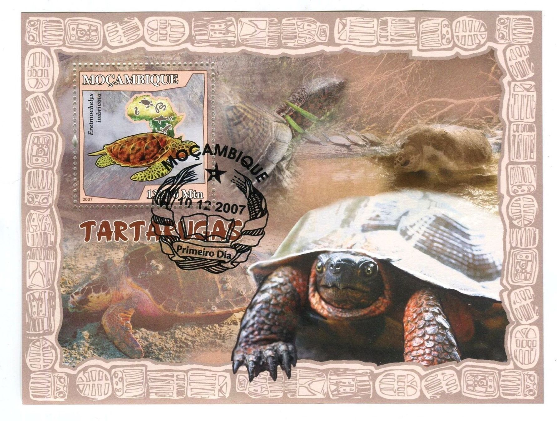 Tutti i francobolli: Block "Schildkröten". Mosambik. – Nuovo e nell'imballaggio originale da Basel venduto da Butsch5
