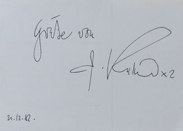 Ephraim Kishon (1925-2005) Schriftsteller - Autogramm