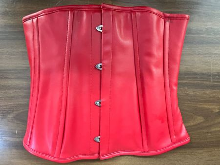 Leder Korsett Large rot (3)