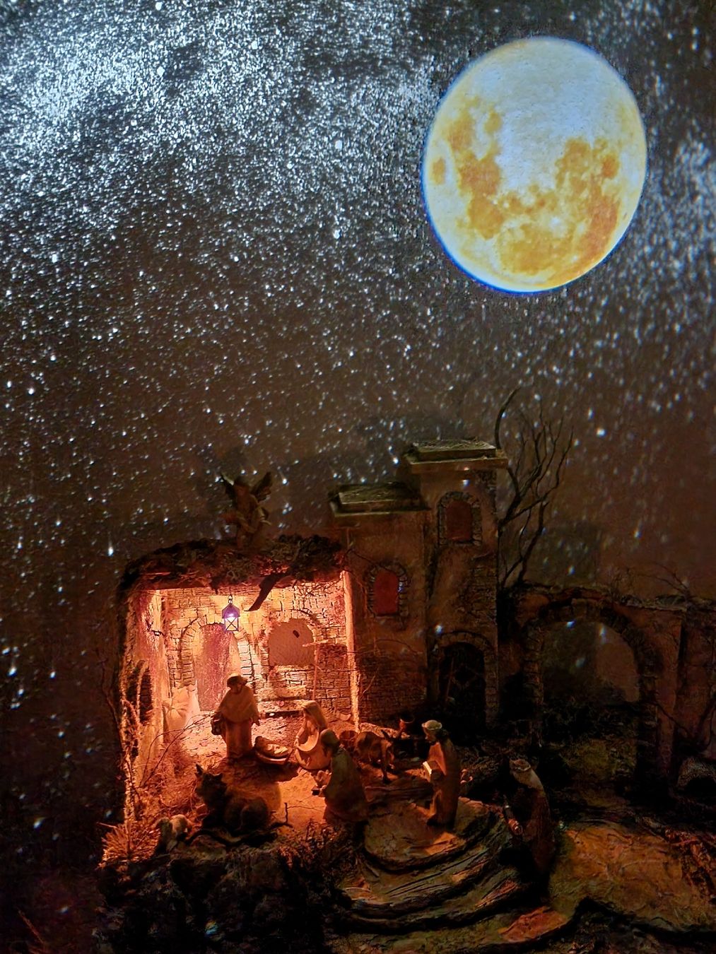 Tutte le decorazioni: Wunderschöne, handgemachte Weihnachtskrippe mit Beleuchtung! – Usato da Reiden venduto da pavlo41 1