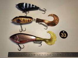 Bigbait Jerkbait Swimbait Glidebait 3er Set Hecht