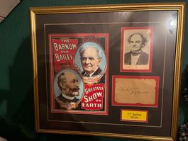 PT Barnum Barnum & Bailey Zirkus Autogramm Rarität Ringling