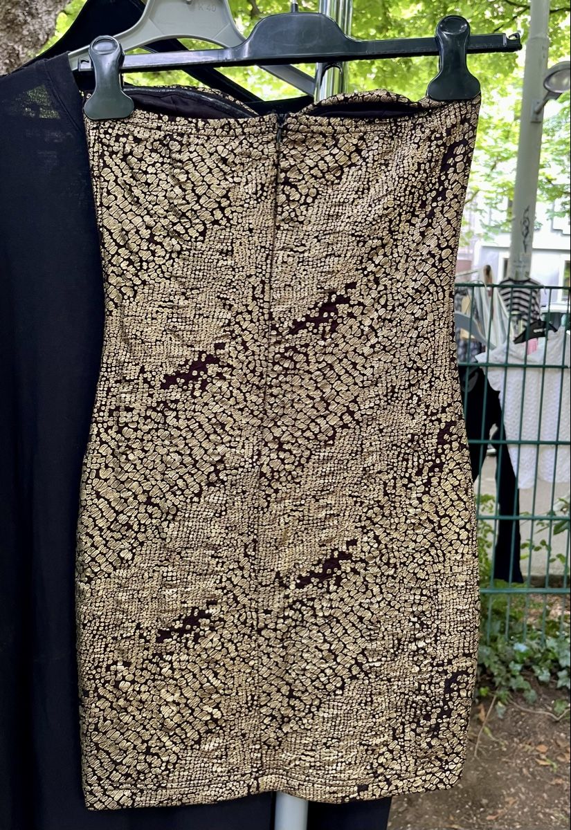 Vestiti: AMISU MINIKLEID GOLD-SCHWARZ 34 – Nuovo (secondo la descrizione) da Basel venduto da JJ.Elena 2