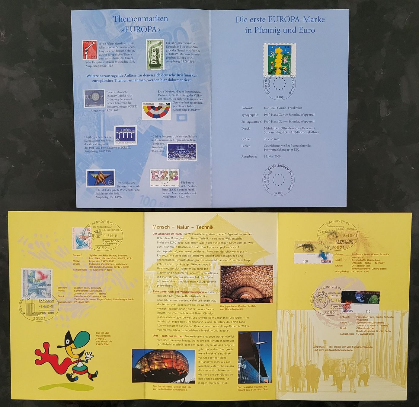 Tutti i francobolli: 10 Erinnerungsblätter der Deutschen Post – Nuovo (secondo la descrizione) da Castione venduto da Rx-stamps 4