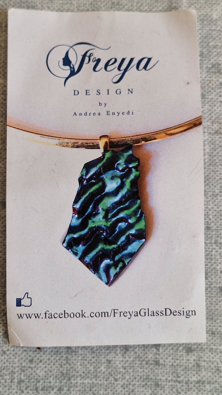 Altri gioielli: Schöner Schmuck, Freya Design, Dichroic Glas, Blau – Nuovo (secondo la descrizione) da Weinfelden venduto da Yenas10 2