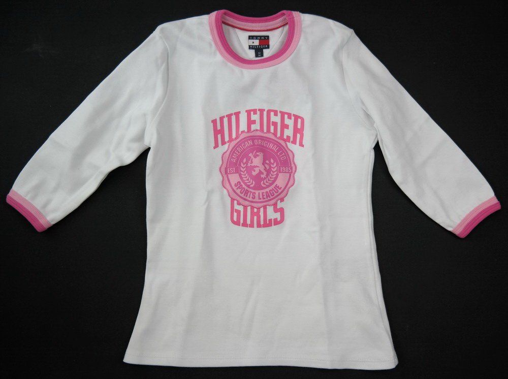 Tommy Hilfiger Maglioni & Felpe: Tommy Hilfiger Mädchen Pullover /weiss.pink/ Gr.12J/146-152 – Nuovo e nell'imballaggio originale da Wohlenschwil venduto da ABC-Vintage