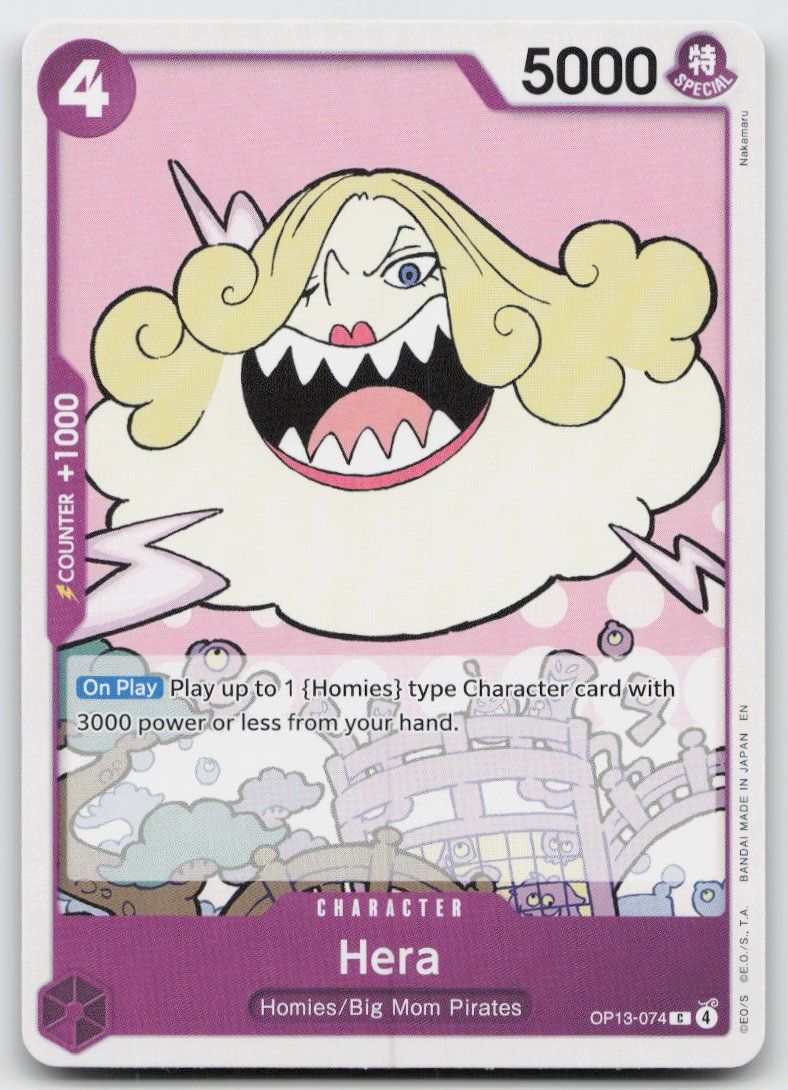 Bandai Carte collezionabili: One Piece Hera OP13-074 C – Usato da Lugano venduto da VlaseCard