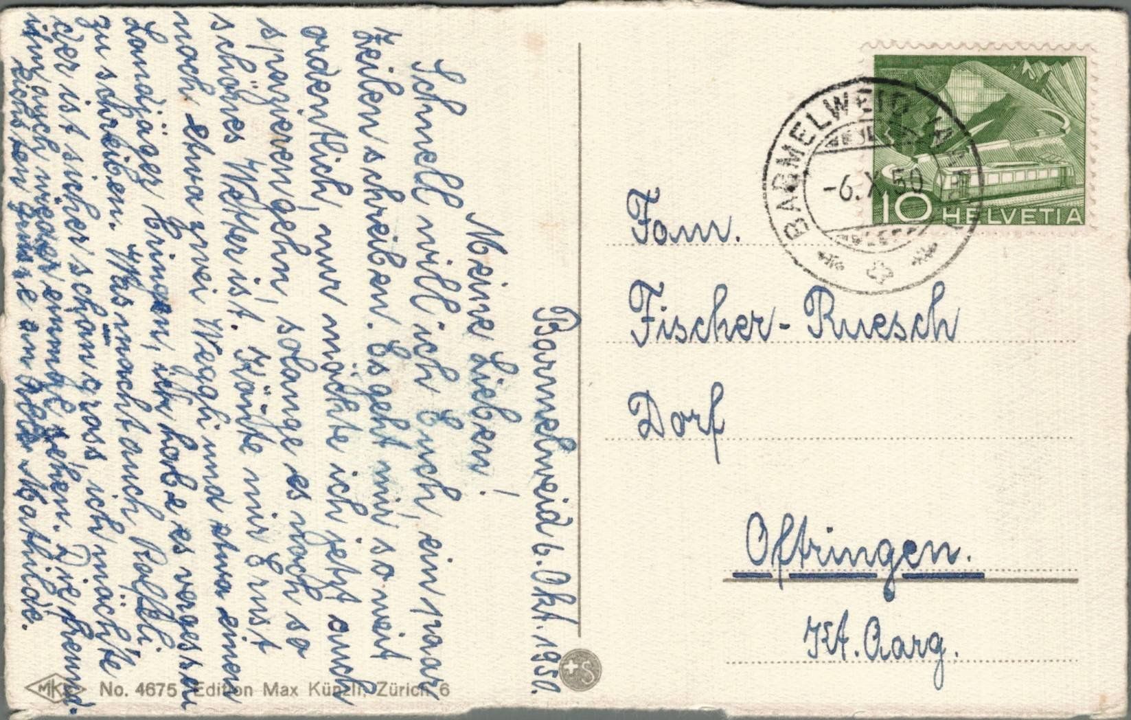 Cartoline postali: Antike Postkarte - Katzenklassenzimmer – Usato da Oberkirch LU venduto da sa_kr 1
