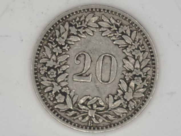 Tutti le monete: 20 rappen 1896 Gute Erhaltung – Usato da Bure venduto da chap981 1