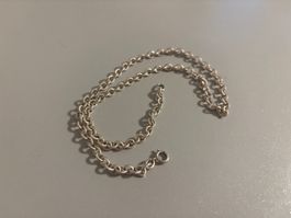 Halskette, 45 cm, Sterlingsilber, 925 Silber Kette, 17 Gramm