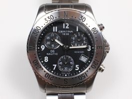 CERTINA DS Nautic Chronograph, 38 mm, Quarzuhr, Edelstahl