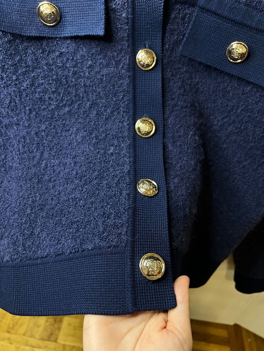 Sandro Giacche: Veste Sandro, bleu marine, taille S – Usato da Onex venduto da Alachio 2