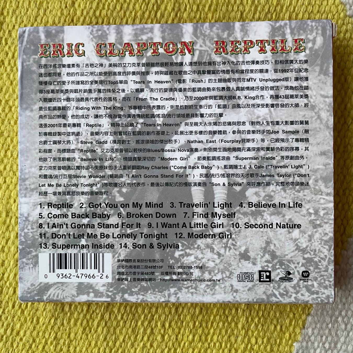 CD: ERIC CLAPTON-JAPAN EDI REPTILE – Usato da Rorschacherberg venduto da CD-Roli 1