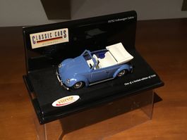 VW Käfer Cabriolet 1/43 no Minichamps