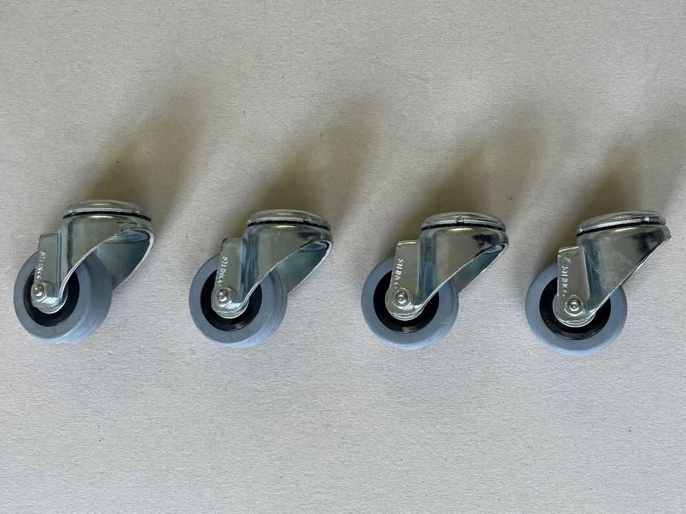 Apparate-Lenkrolle Mit Rückenloch - Rad- 50 Bis 75 Mm - Bauhöhe 71 Bis