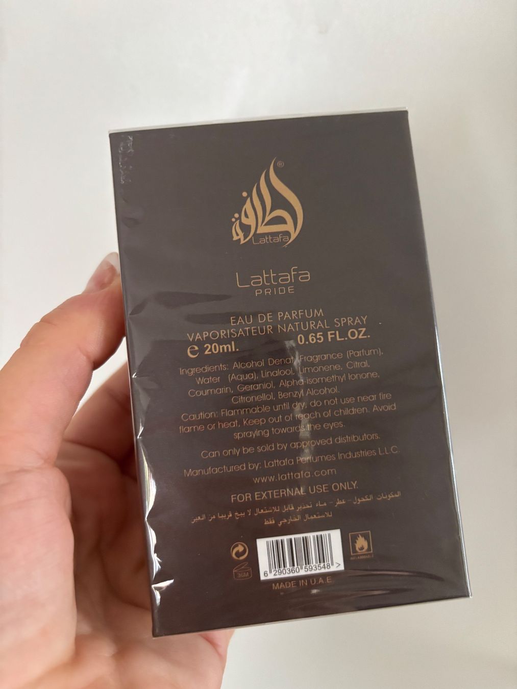 Lattafa Profumi & Eau de Toilette: Lattafa Pride Masa EDP 20ml.. Neu – Nuovo e nell'imballaggio originale da Zürich venduto da deruja 3