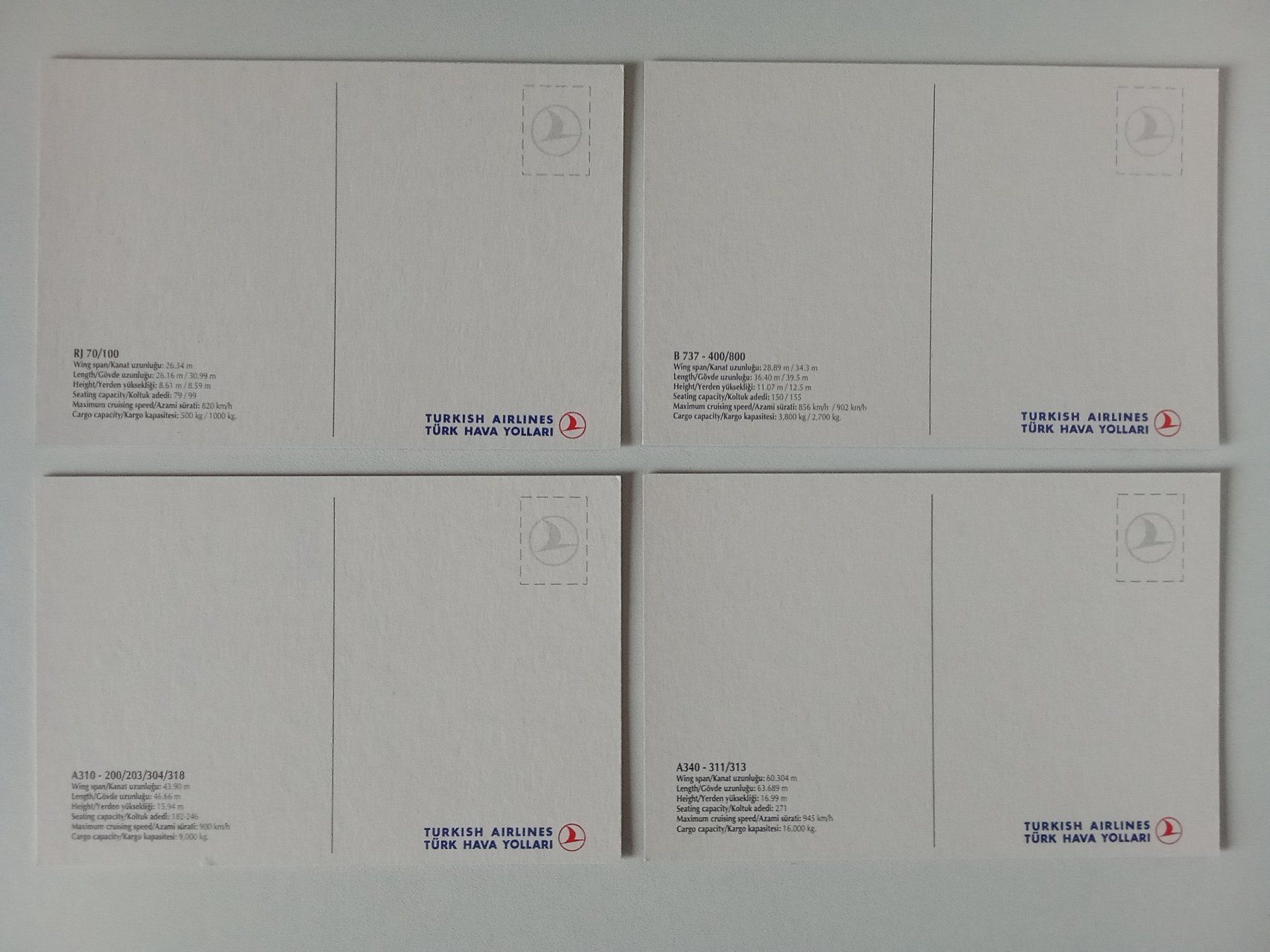 Cartoline postali: Aviatik Ansichtskarten-Set Turkish Airlines (4 Karten) – Nuovo (secondo la descrizione) da Bilten venduto da Bora3 1