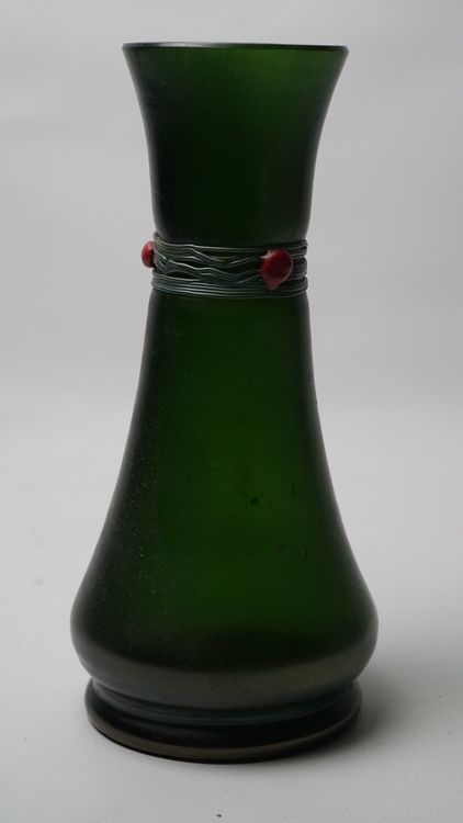 Vase Ancien Gien Art Nouveau – Motif Chrysanthème Et Muguet – Céramique Blanche – France