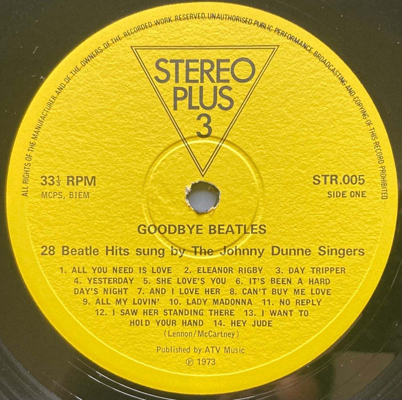 Dischi in vinile: THE JOHNNY DUNNE SINGERS - GOODBYE BEATLES – Usato da Poliez-Pittet venduto da Newtown-Records 2