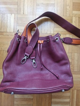 Sac seau de la marque Atelier, en cuir véritable 