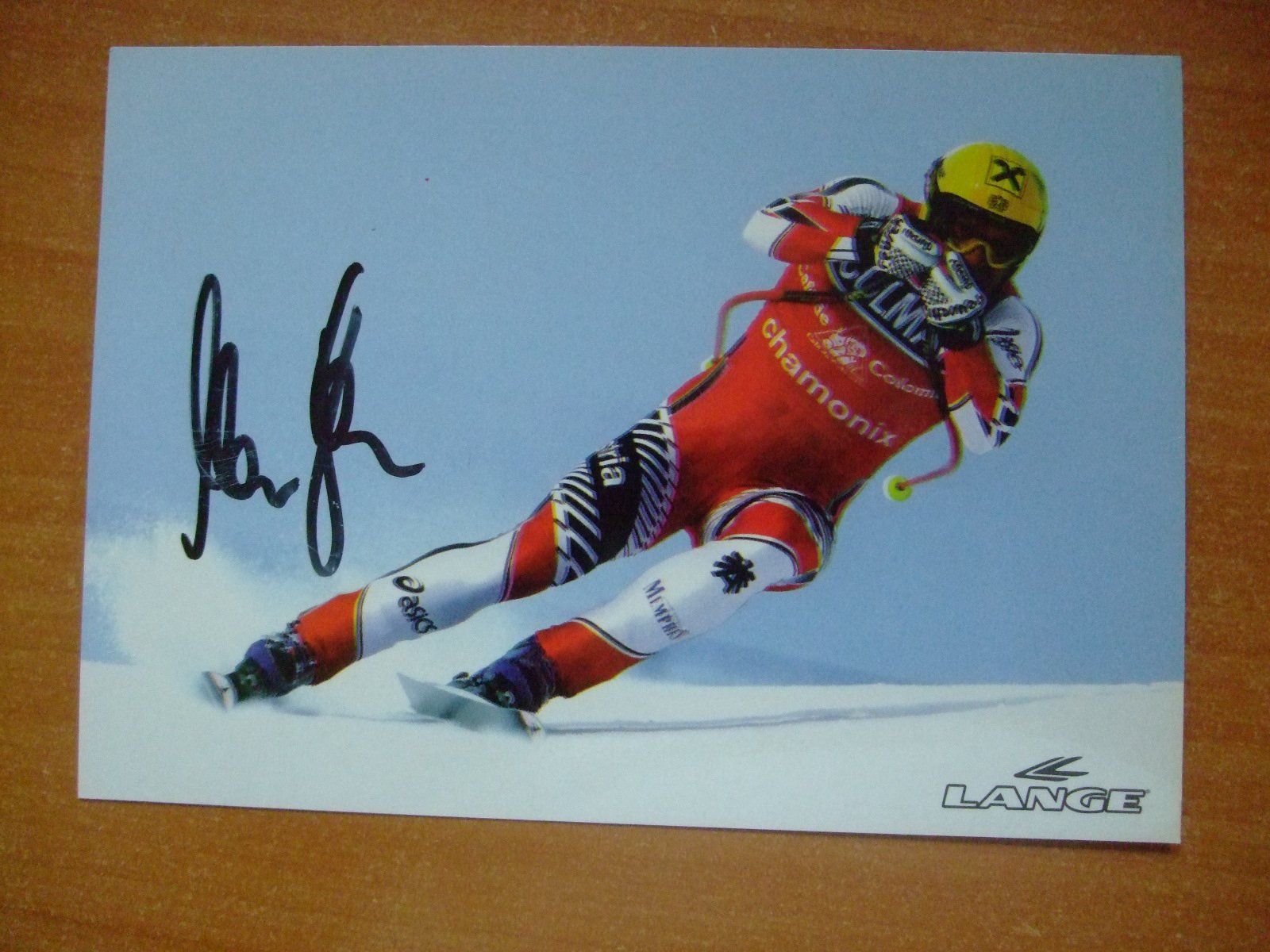 Autografi: HERMANN MAIER (AUT) SKISTAR AUTOGRAMMKARTE – Usato da Schachen b. Reute venduto da Dzestar