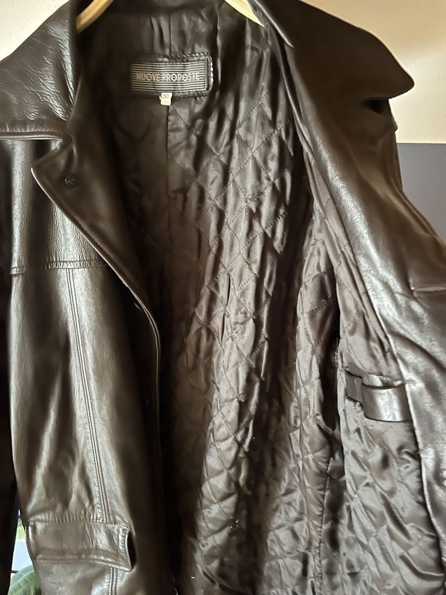 Jacken: Echte Lederjacke Nuove Proposte dunkelbraun Grösse 50 – Gebraucht aus Sitterdorf von val_9zdw 3