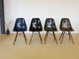 Herman Miller Eames Fiberglas Stühle | Schwarz