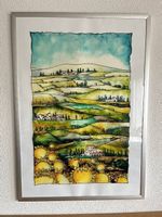 Handbemalte Glasbild