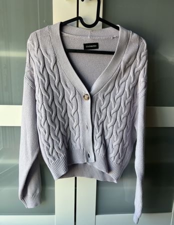 Chunky knit cardigan, even & odd, size S