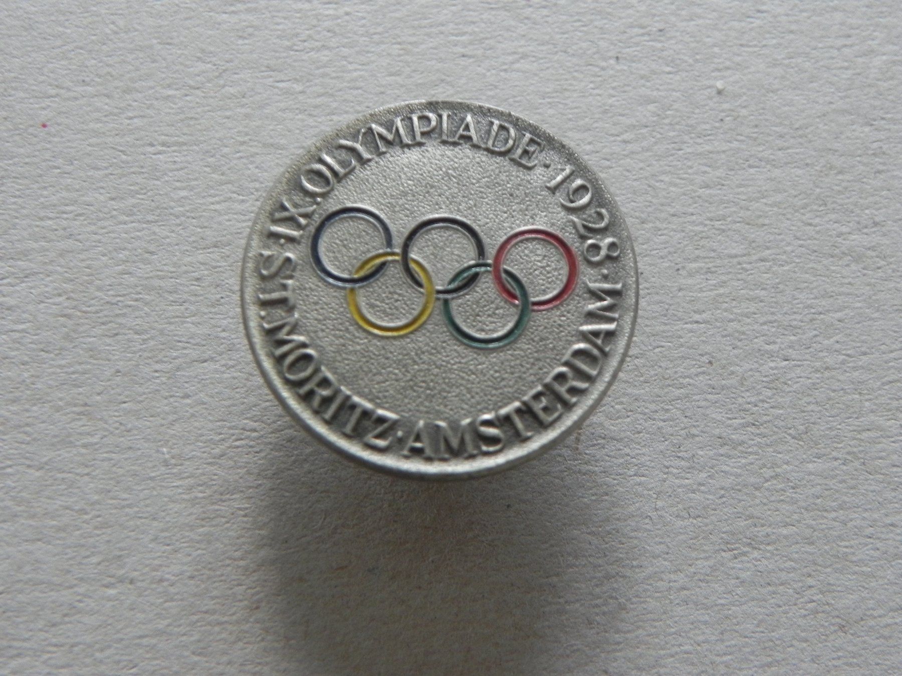 Spille & Fermagli: Olympiade Abzeichen Brosche Schweiz St.Moritz Amsterdam 1928 – Usato da Siebnen venduto da krimsie