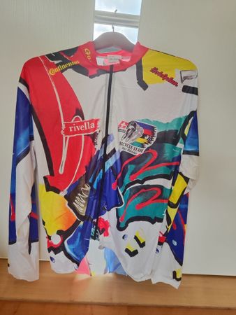 Retro Radsportjacke Grösse L - Sammlerstück aus den 90ern