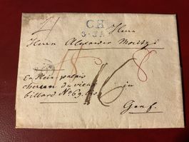 1836 Faltbrief mit Inhalt Stabstempel Chur - Geneve Siegel