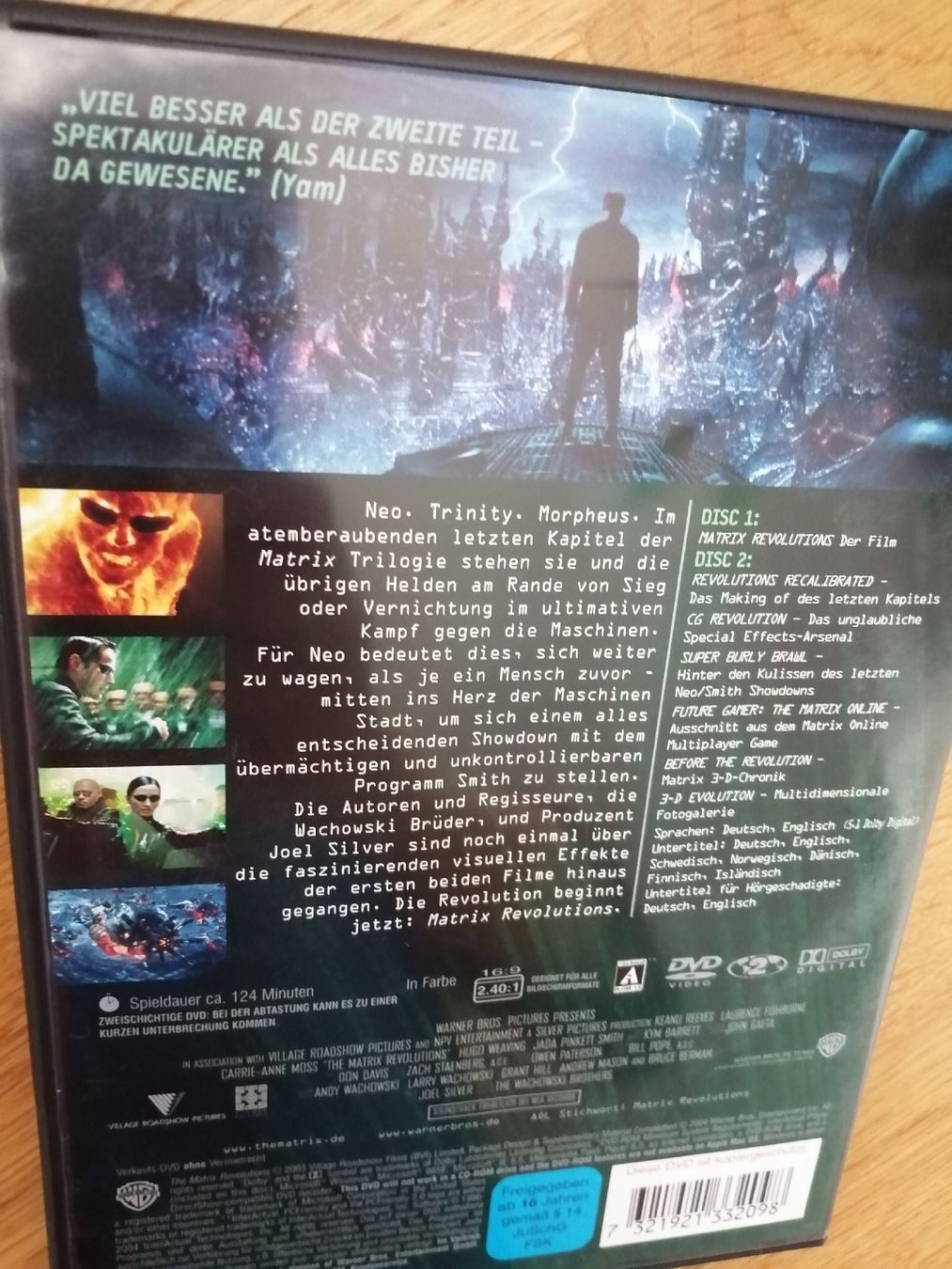 Alle DVDs: Matrix Revolutions DVD – Gebraucht aus Windisch von mer_6cjk 1