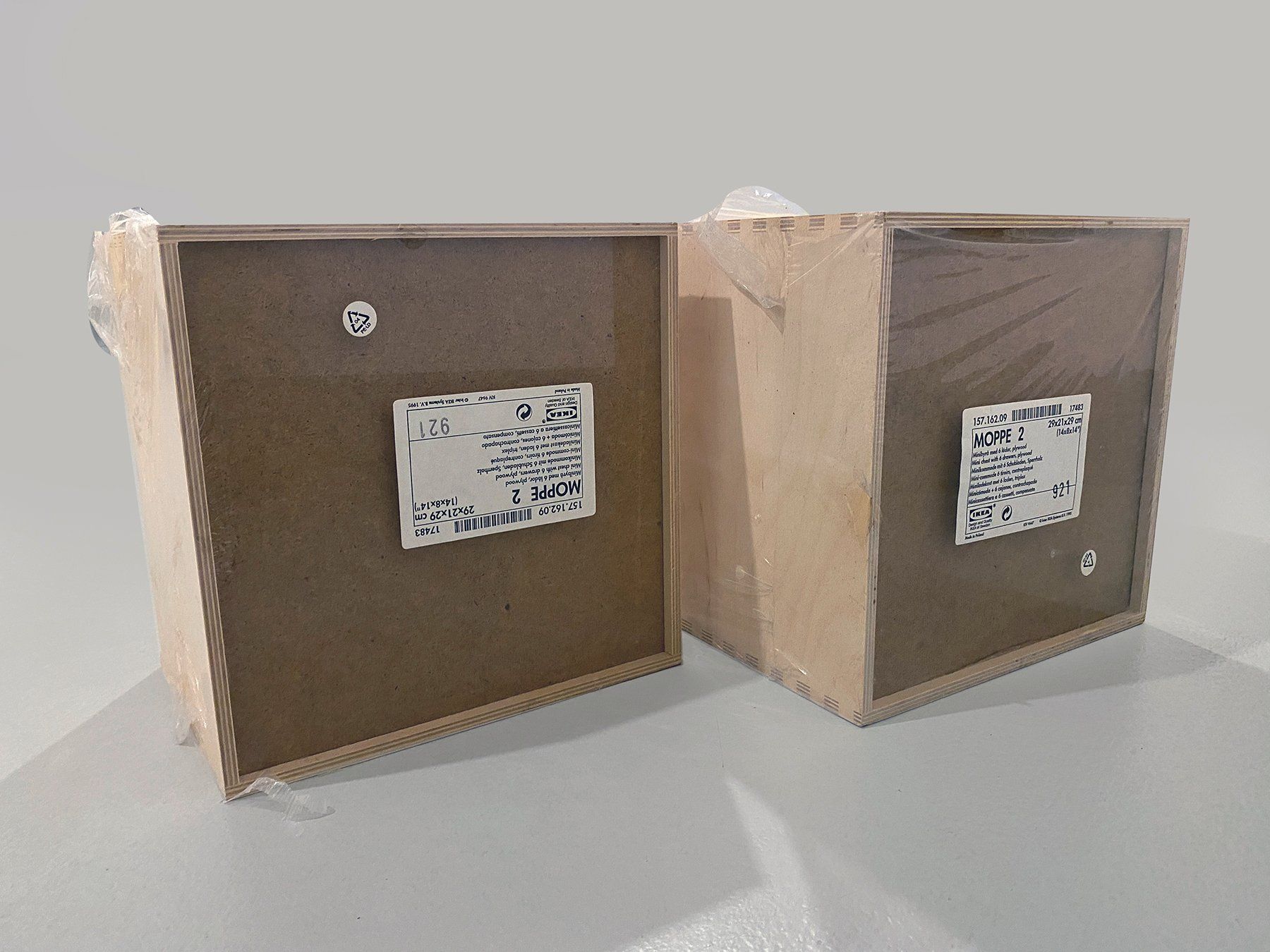 Articoli in legno: Minikommode mit 6 Schubladen, Sperrholz – Nuovo e nell'imballaggio originale da Murten venduto da mausjoga 1