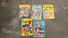 Micky Maus Hefte Jahrgang 1958, 5 Stück