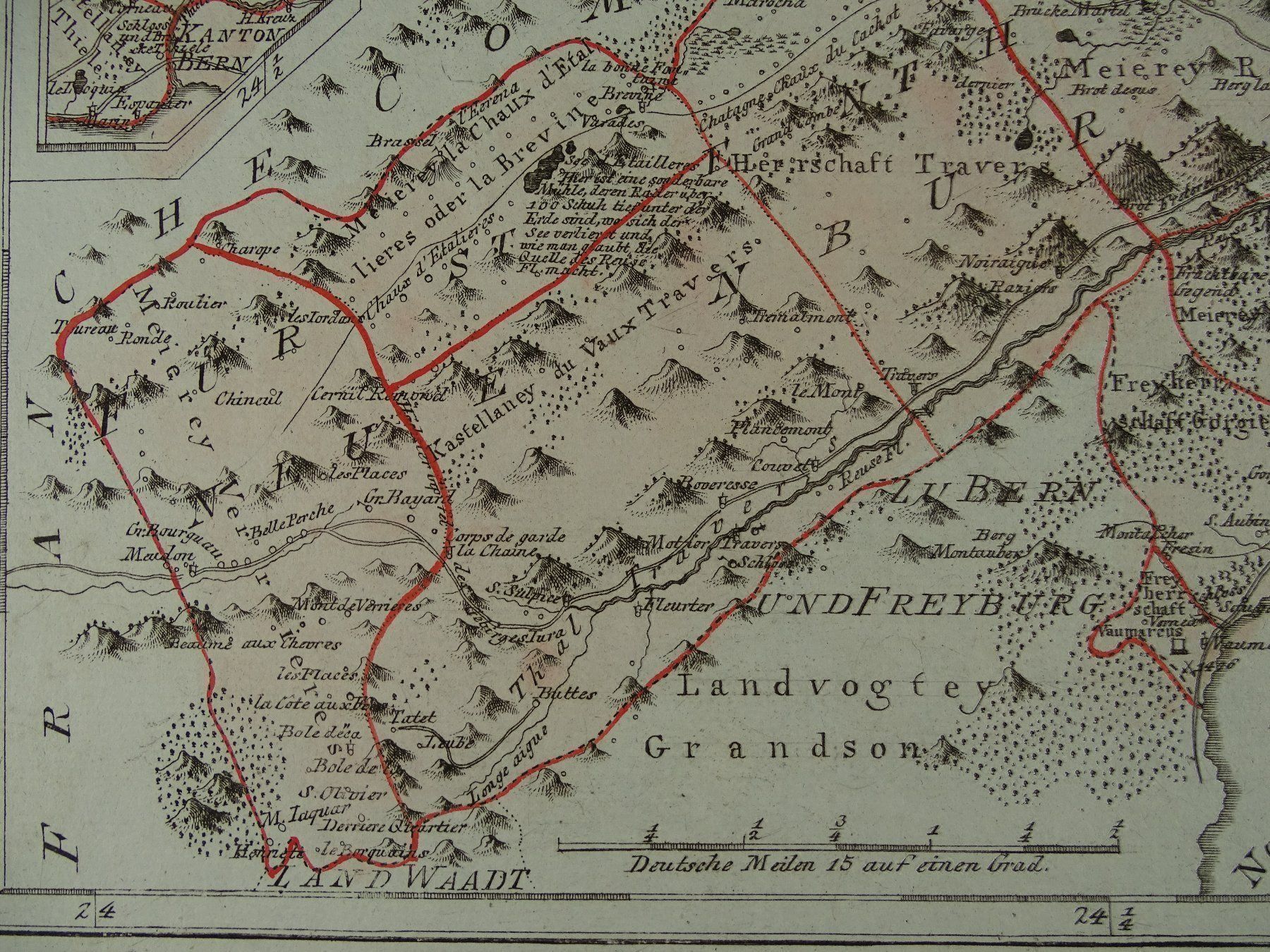 Gravures: NEUENBURG, NEUCHÂTEL, REILLY 1791 – D'occasion à Grüningen par Kartensammler 7