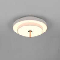 LED Deckenleuchte, Grau, 40 cm Ø